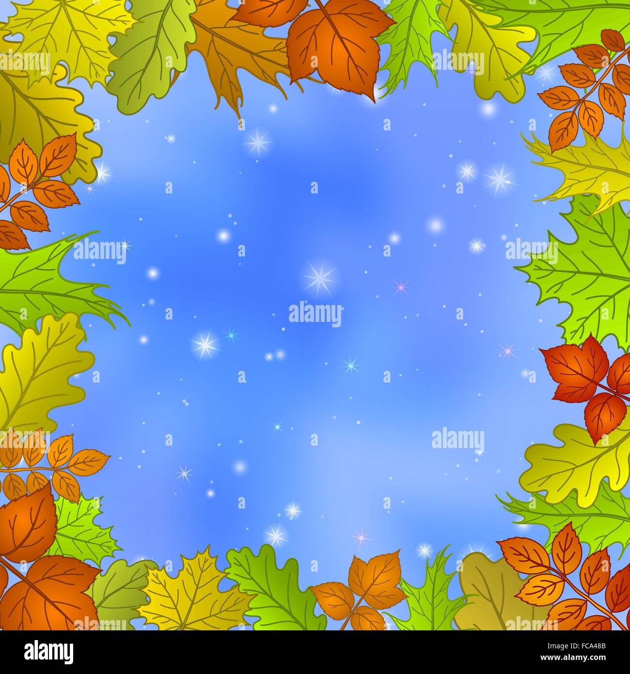 Leaves and sky Stock Vector Image & Art - Alamy