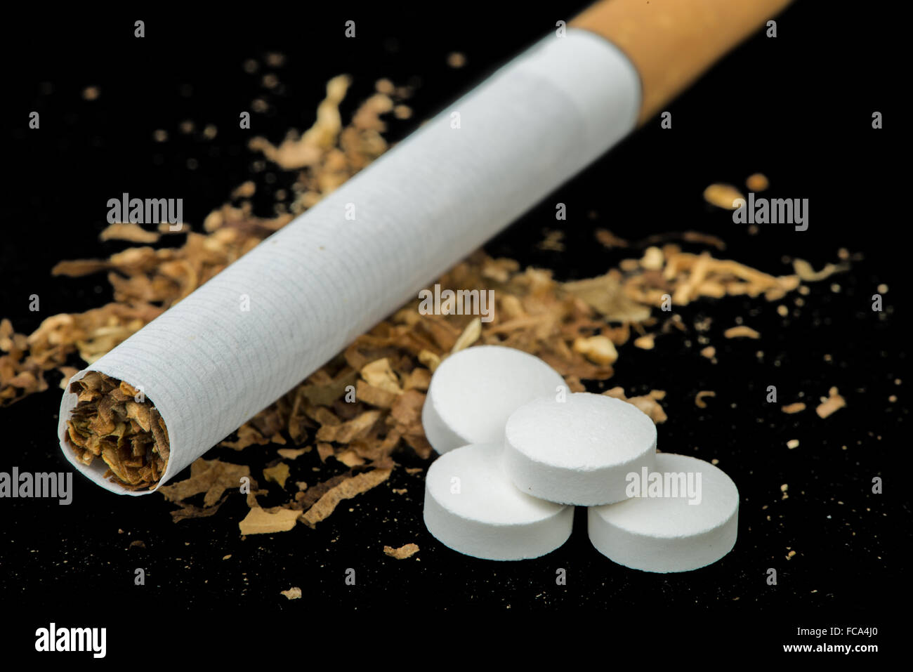 Nicotine tablets hi-res stock photography and images