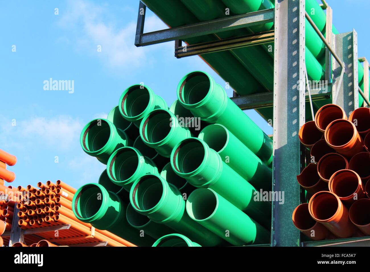 Drain pipe in a building center Stock Photo - Alamy
