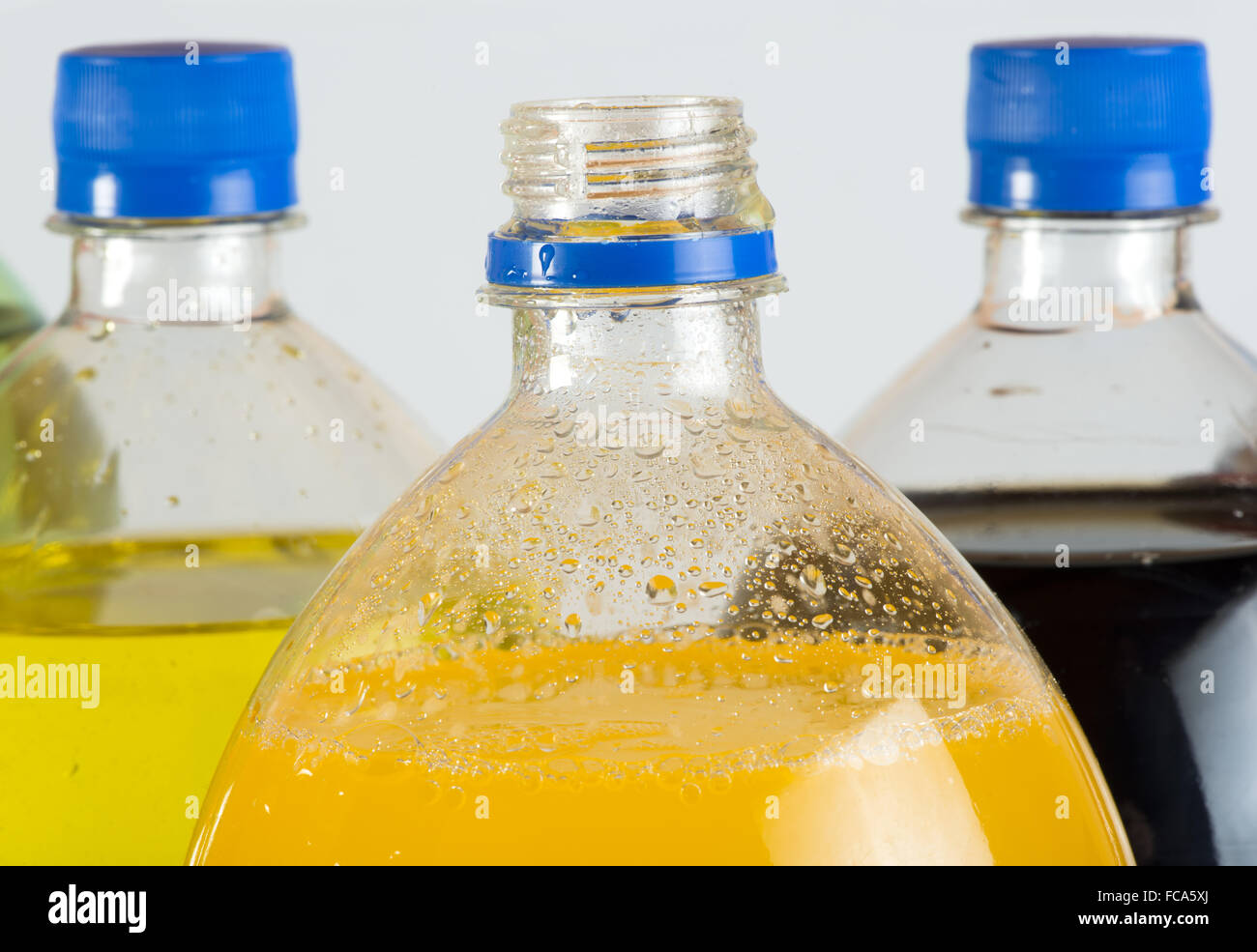 Carbonated drinks in plastic bottles Stock Photo Alamy