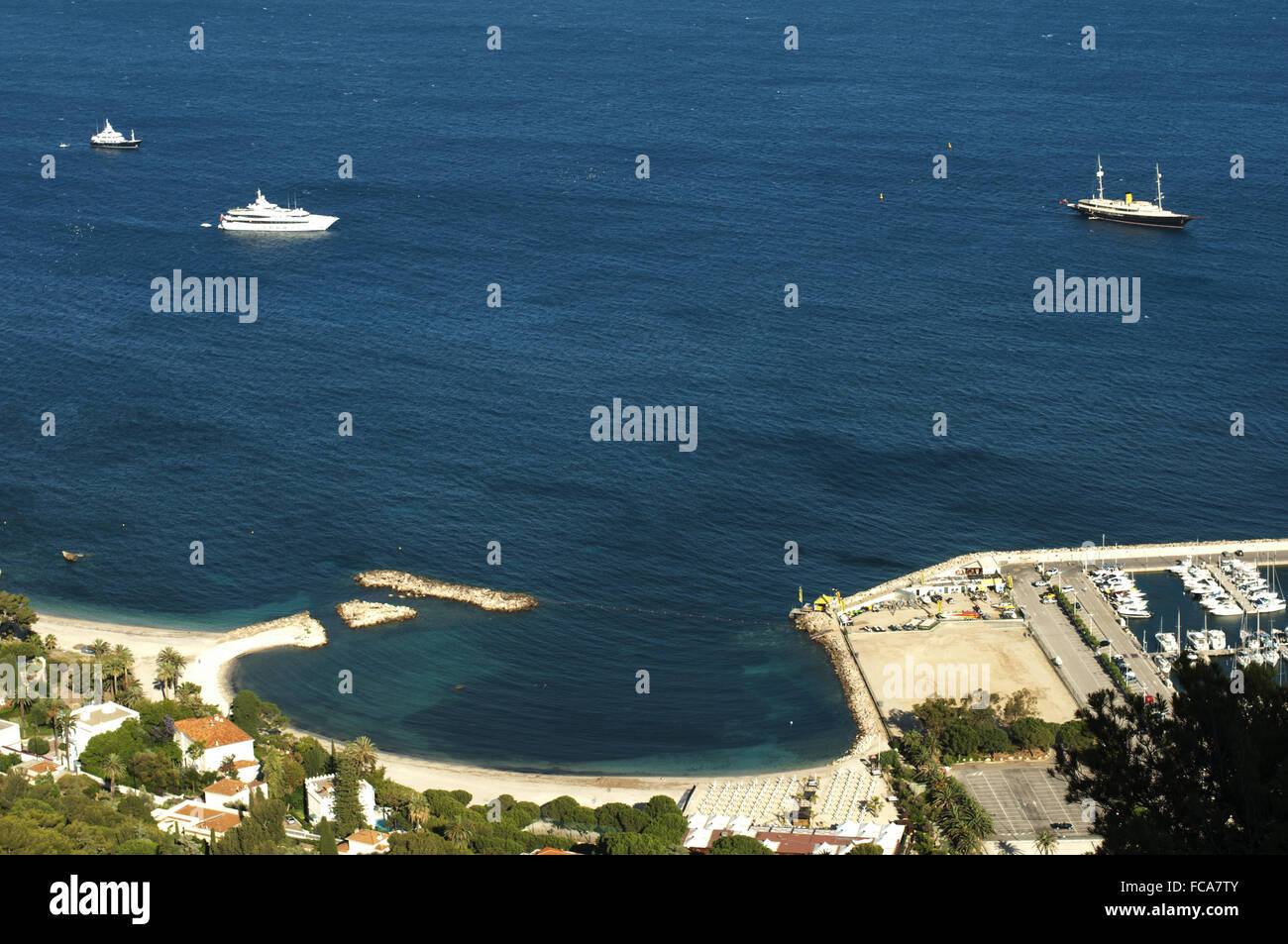 Bay of Monaco and Monte Carlo Stock Photo Alamy