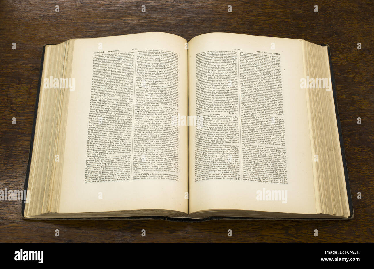 old French book open Stock Photo - Alamy