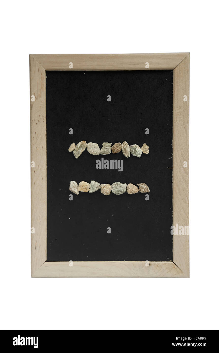 Equal stone made Stock Photo - Alamy