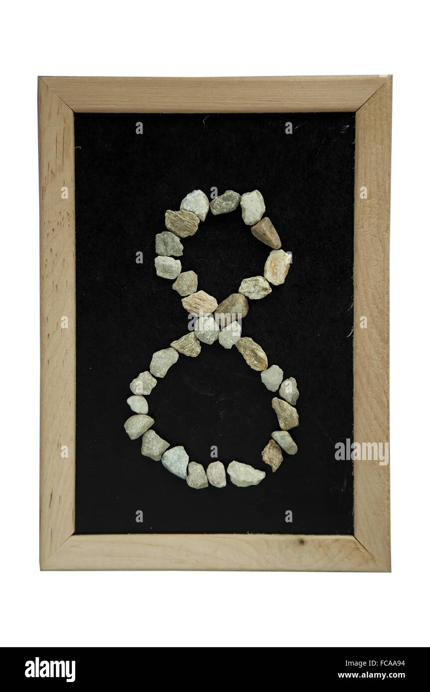 Paper art eight number Cut Out Stock Images Pictures Alamy