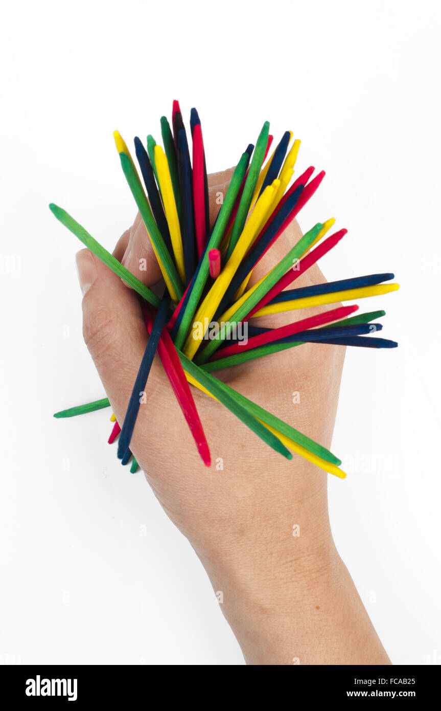 Colorful wood sticks Stock Photo Alamy