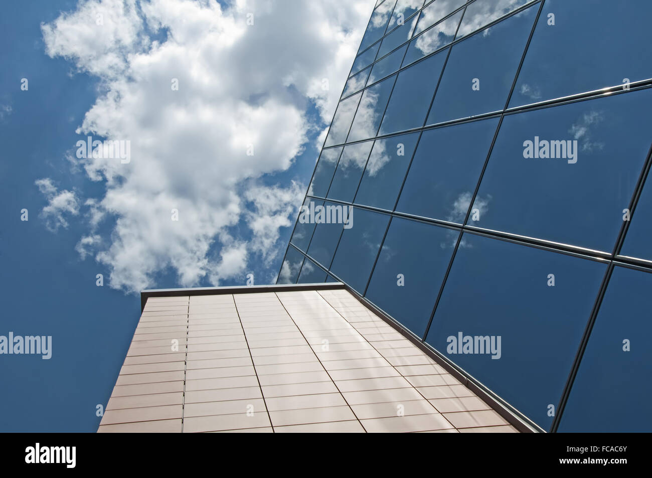 Office building on a blue sky Stock Photo - Alamy