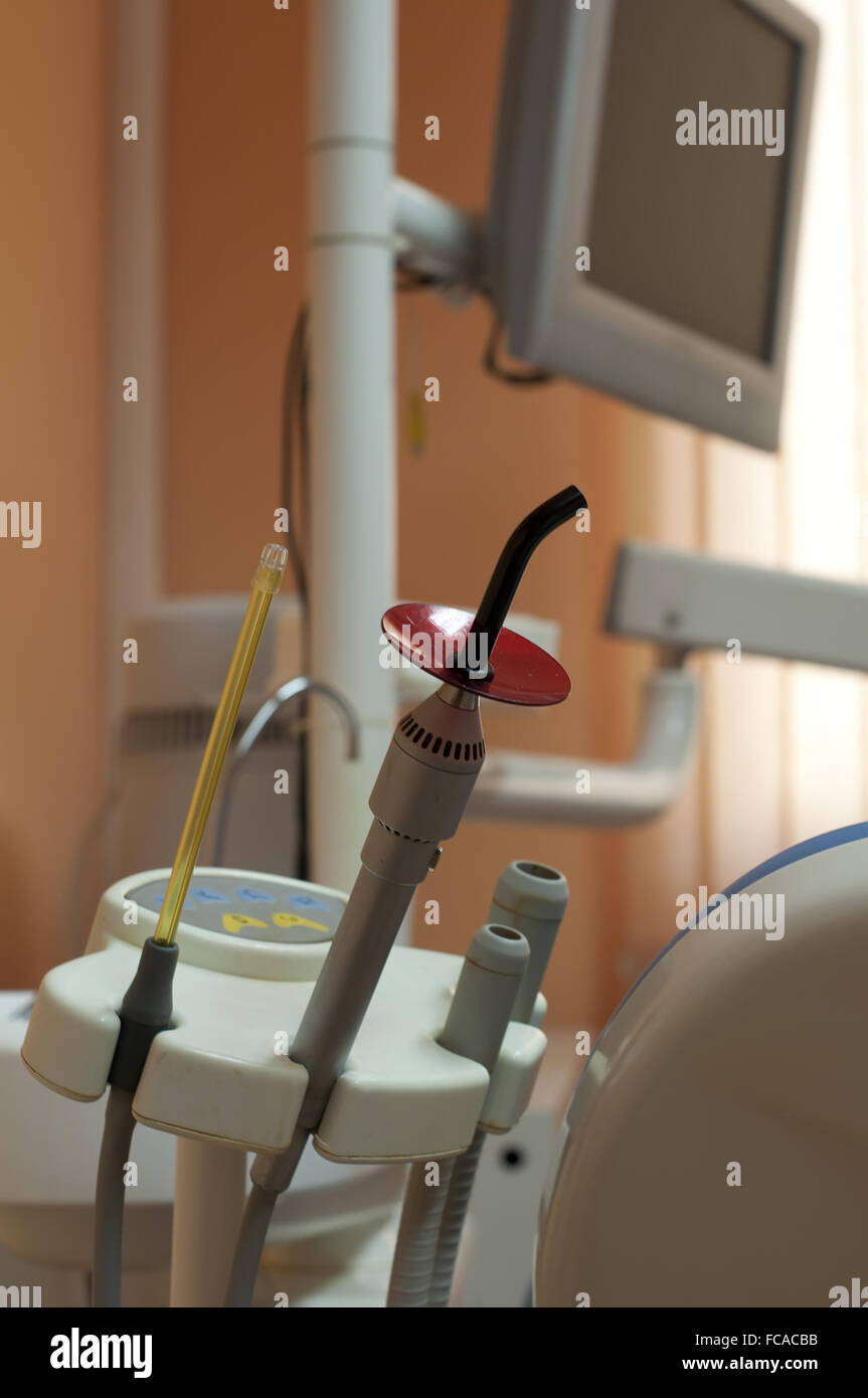 Dental equipment and sink Stock Photo - Alamy