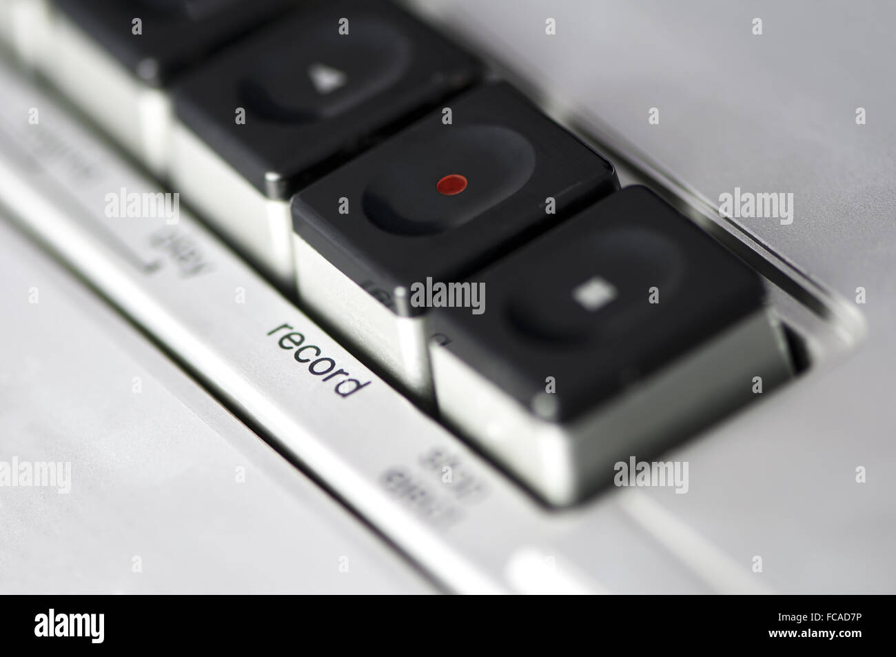 Cassette player buttons Stock Photo Alamy