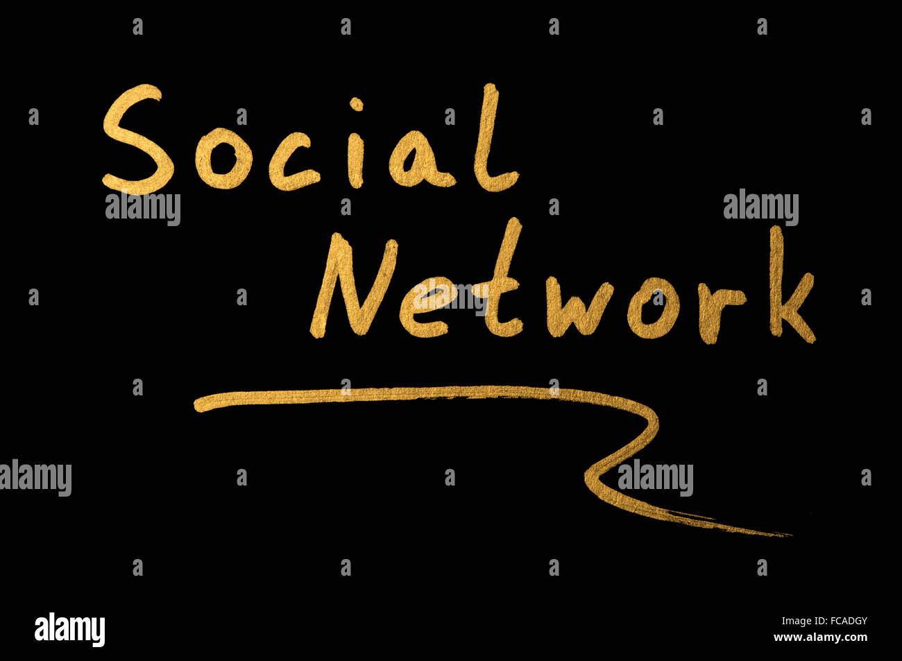 Phrase Social network Stock Photo - Alamy