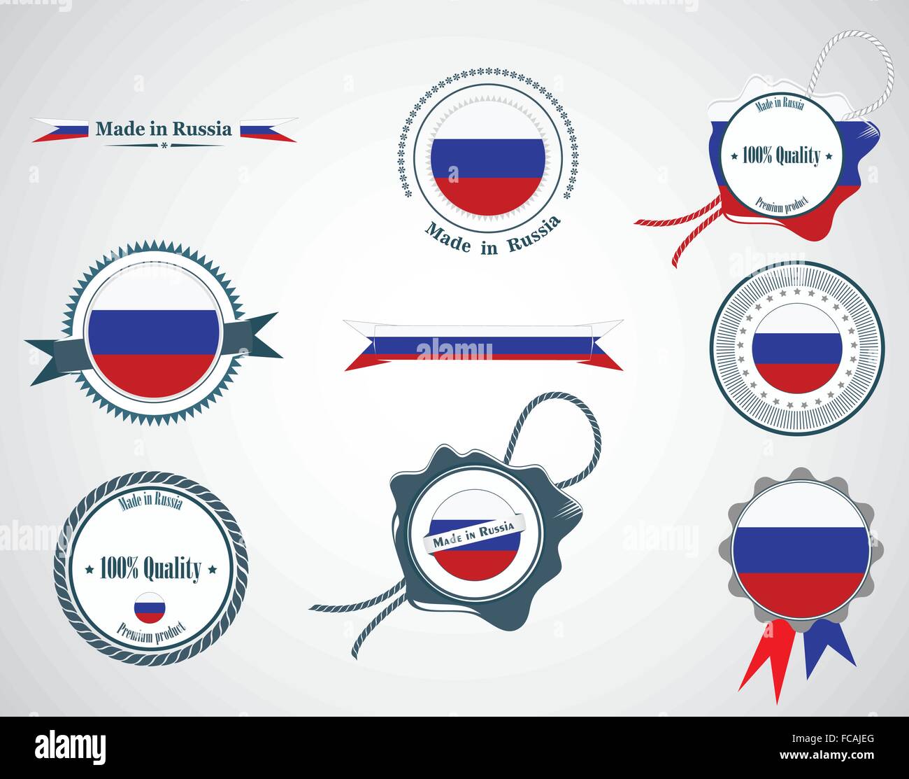 Made in Russia seals, badges Stock Vector Image & Art Alamy
