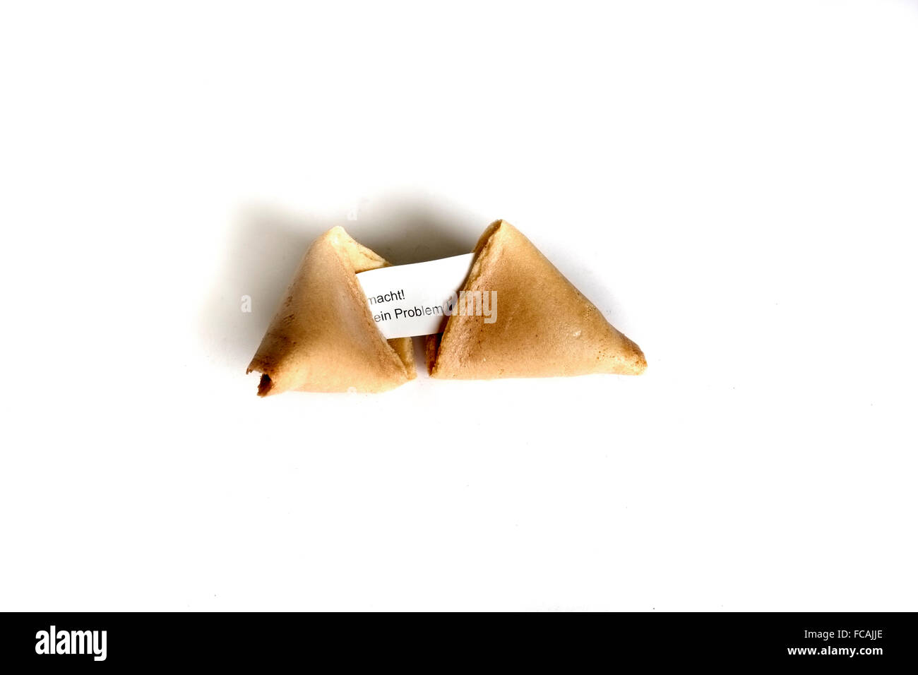 Fortune cookie with lucky message Stock Photo Alamy