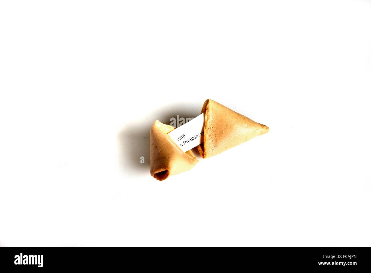 Fortune cookie with lucky message Stock Photo Alamy
