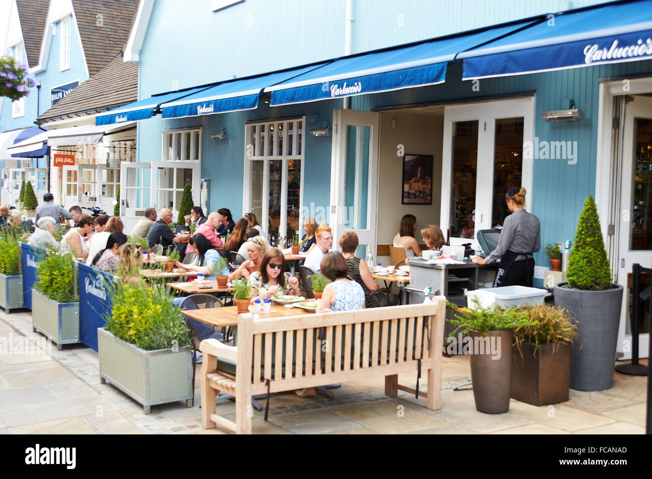 General View Of The Carluccio S Restaurant At Bicester Village Stock Photo Alamy