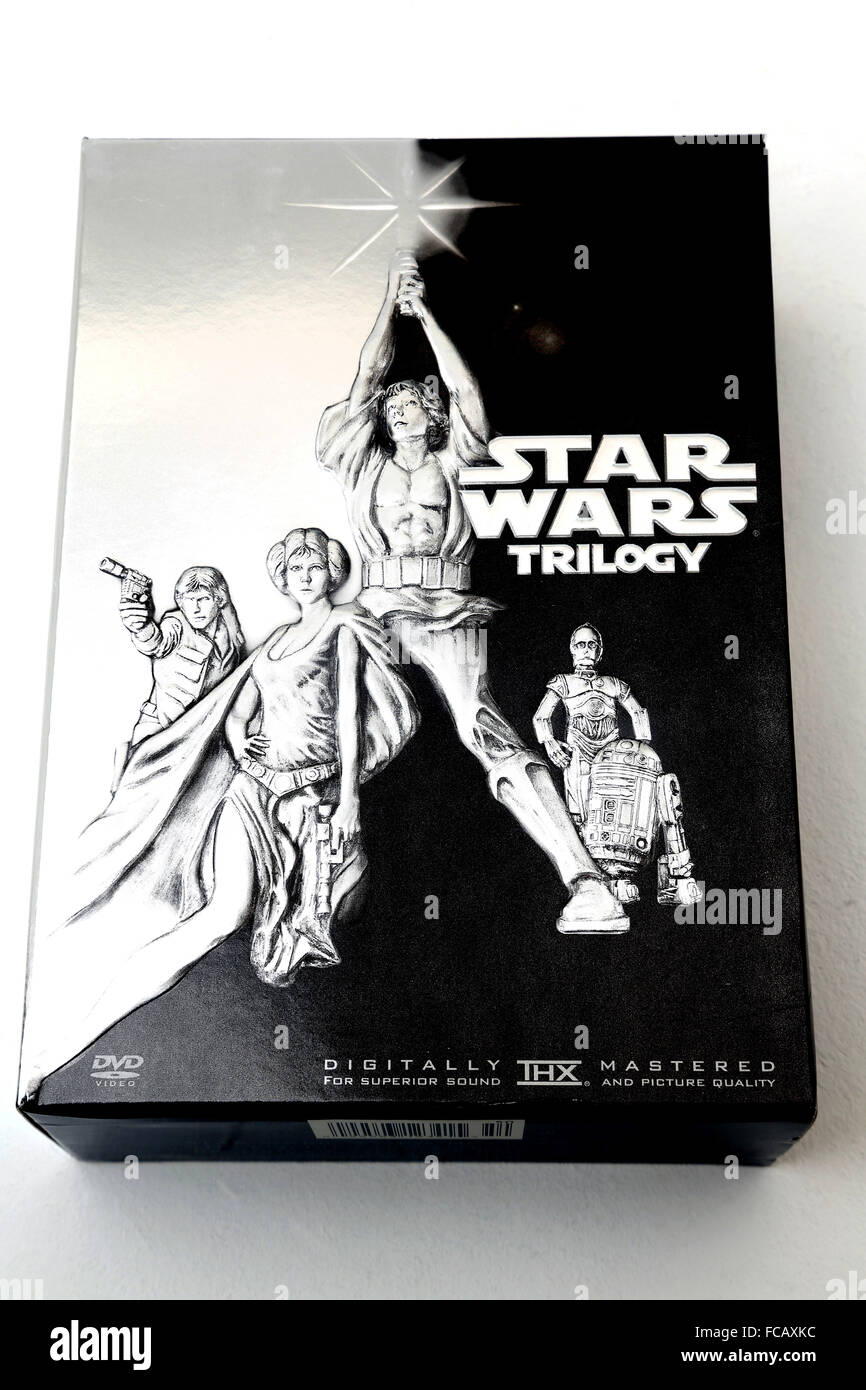 Star Wars Trilogy DVD Box Set Special Edition Stock Photo