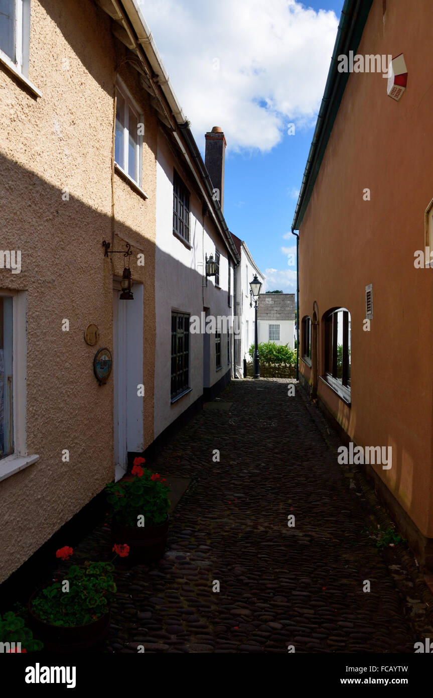 Narrow Street in Watchet Stock Photo Alamy