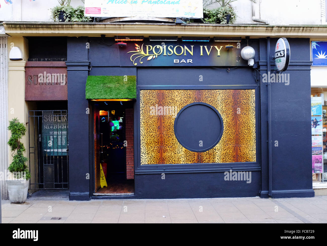 Brighton UK The Poison Ivy club and bar in St James's Street Kemp