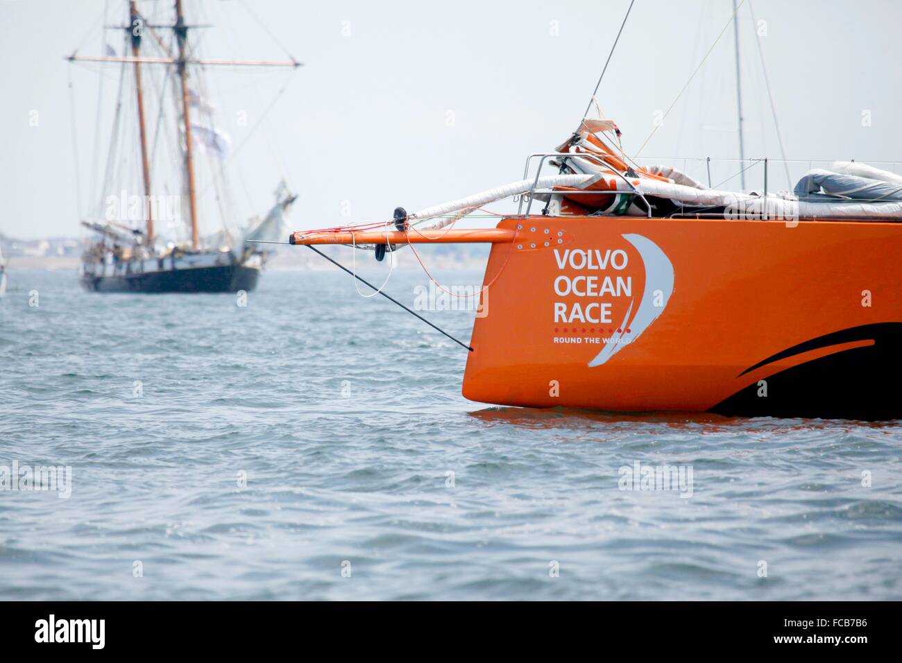 Stop over of the Volvo Ocean Race in Lorient, Brittany, France. Stock Photo