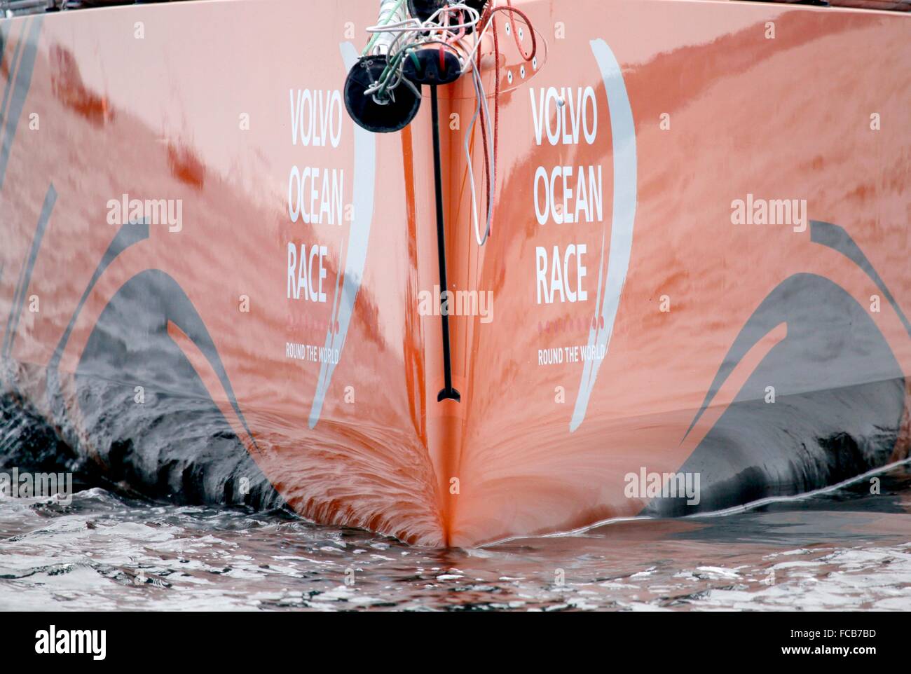 Stop over of the Volvo Ocean Race in Lorient, Brittany, France. Stock Photo