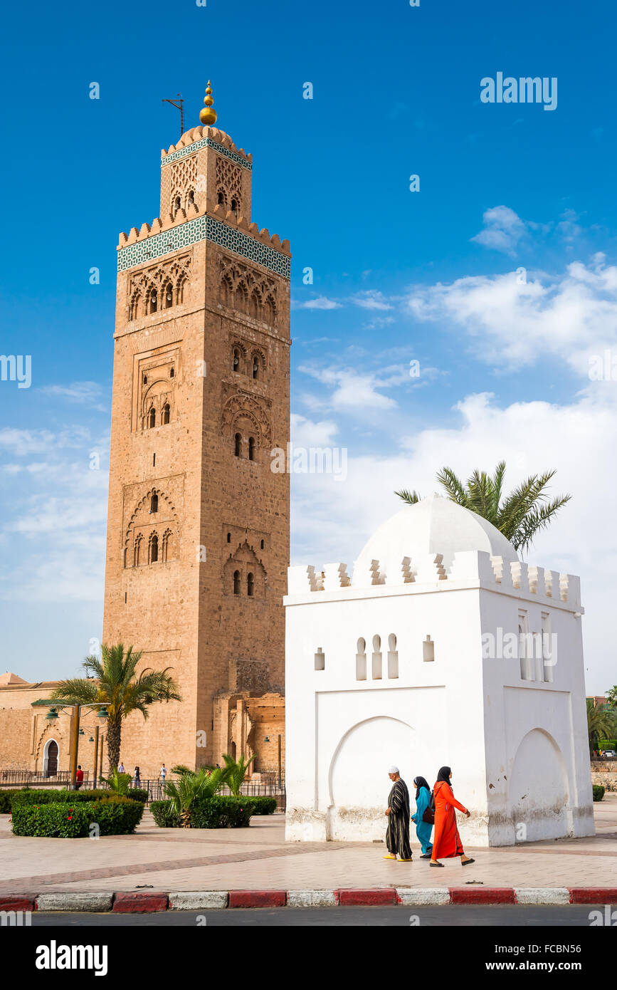 Koutoubia Mosque in Marrakesh. Morocco. Stock Photo