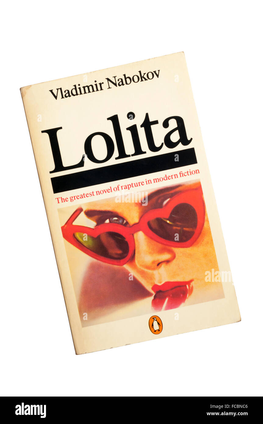 Penguin edition of Lolita by Vladimir Nabokov.  First published in 1955. Stock Photo