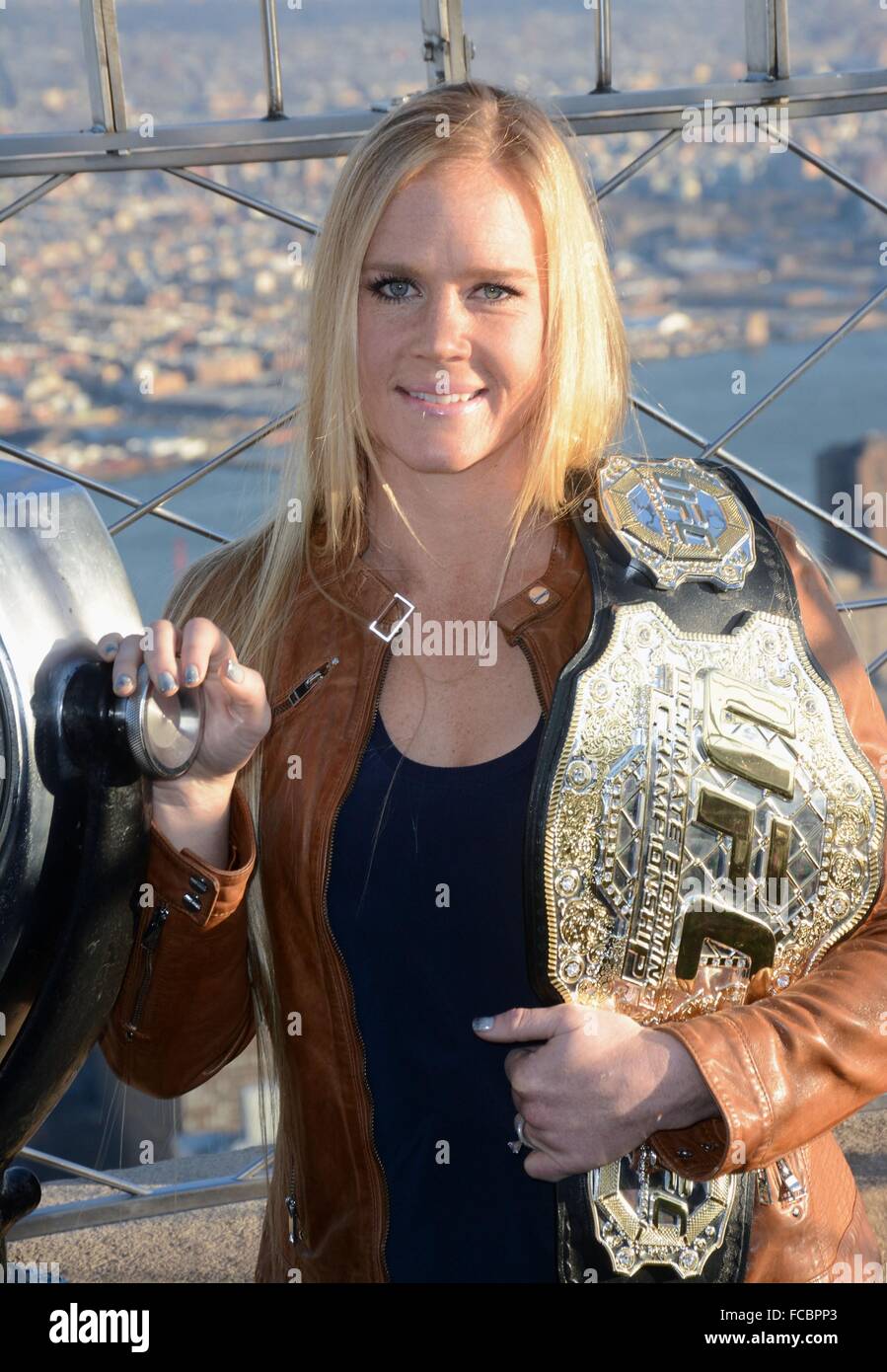 New York, NY, USA. 21st Jan, 2016. Holly Holm at a public appearance ...