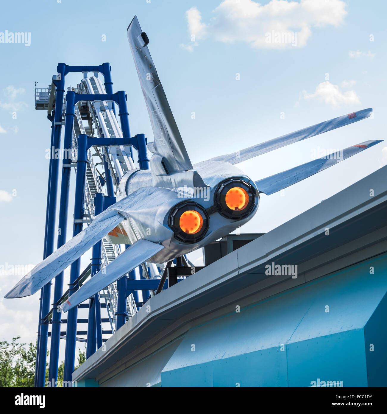 CASTELNUOVO DEL GARDA, Italy - September 8: Gardaland amusement park at Castelnuovo del Garda, Italy on Tuesday, September 8, 20 Stock Photo