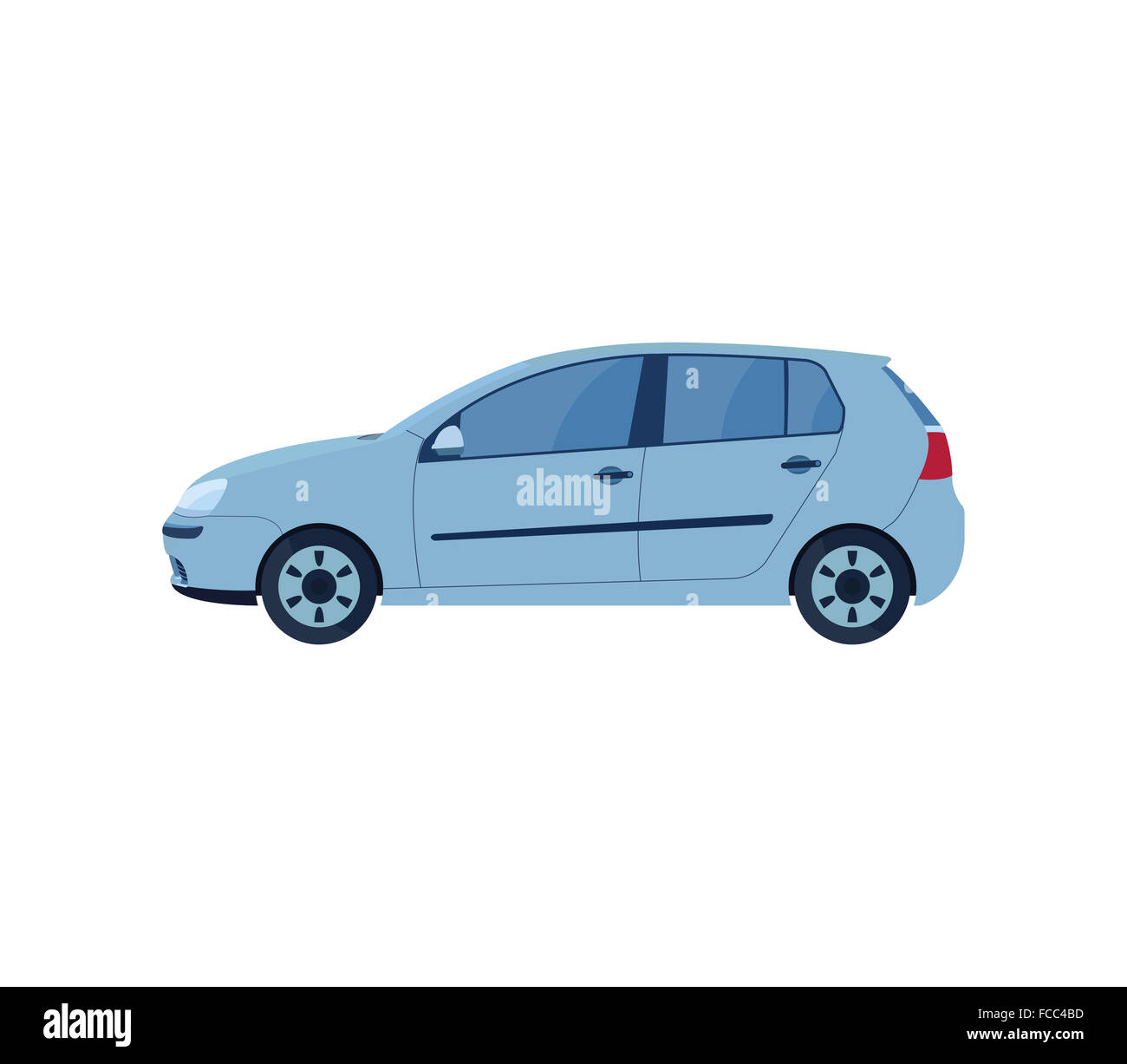 Car in flat design Stock Photo - Alamy