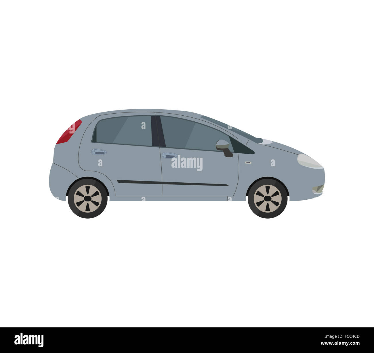 Car in flat design Stock Photo - Alamy