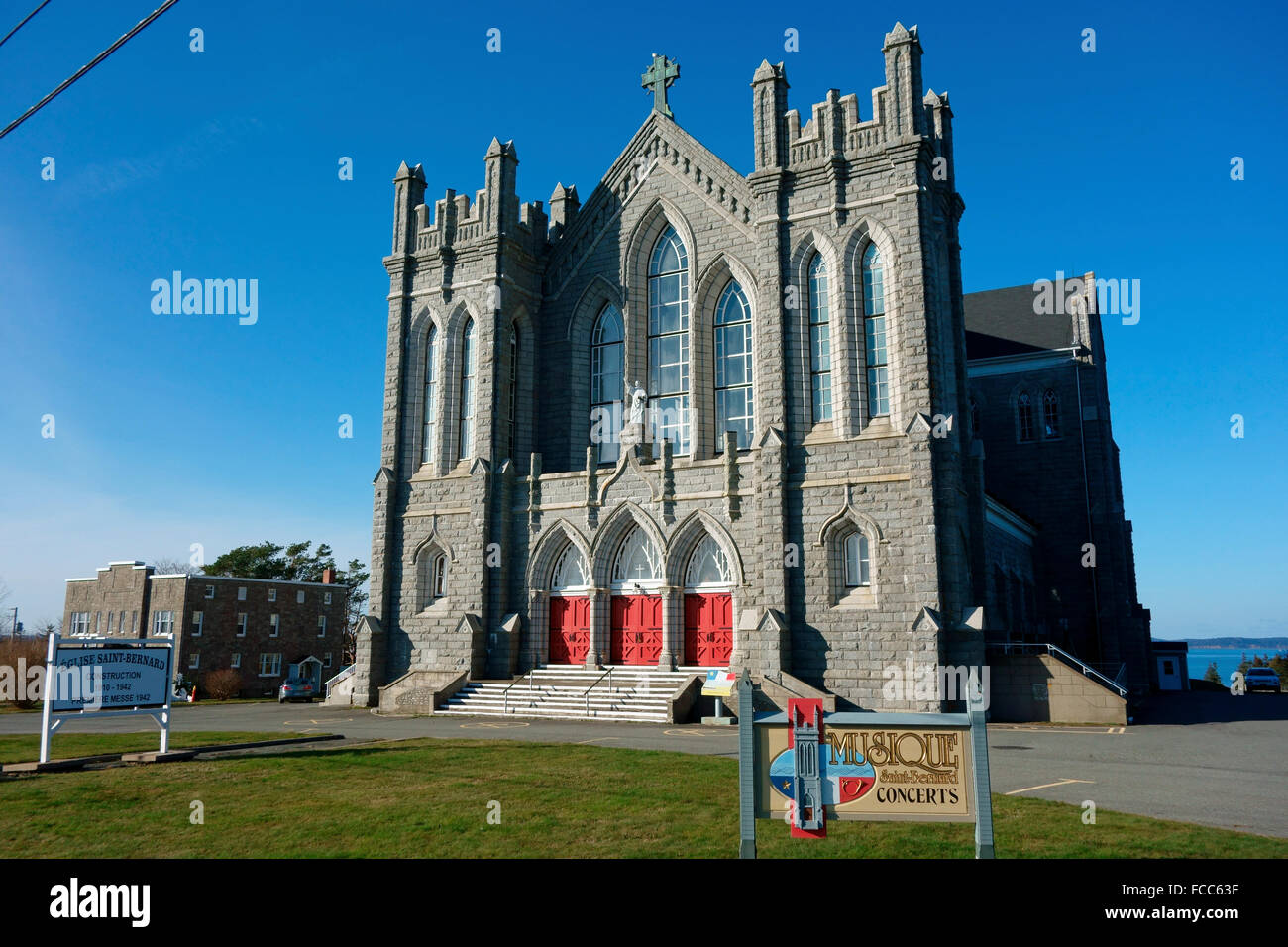 St. Bernard Catholic Church in Nova Scotia, Canada Stock Photo Alamy