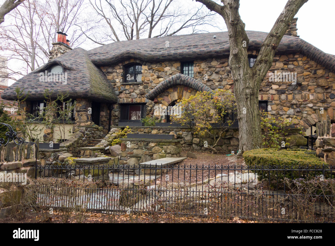 gingerbread house in Bay Ridge Brooklyn NYC Stock Photo