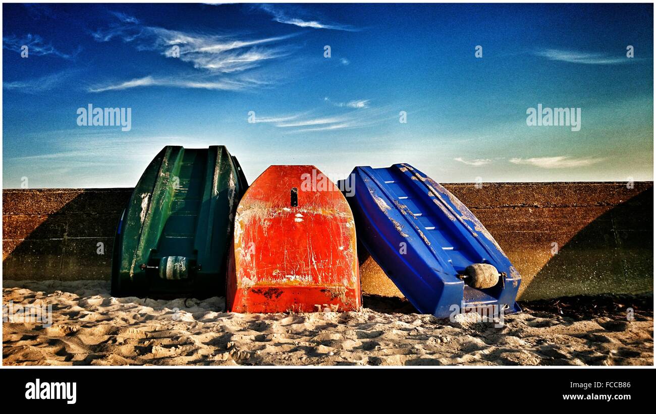 Upside down boat on beach hi-res stock photography and images - Alamy