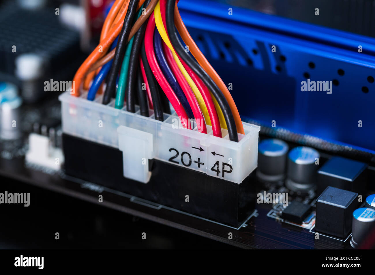Ethernet. Information Technology. Wiring for computers and mainframes. Stock Photo