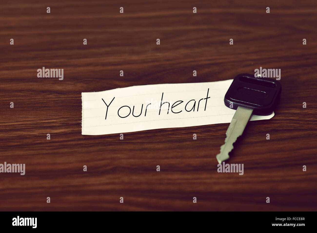 Your heart of key Stock Photo - Alamy