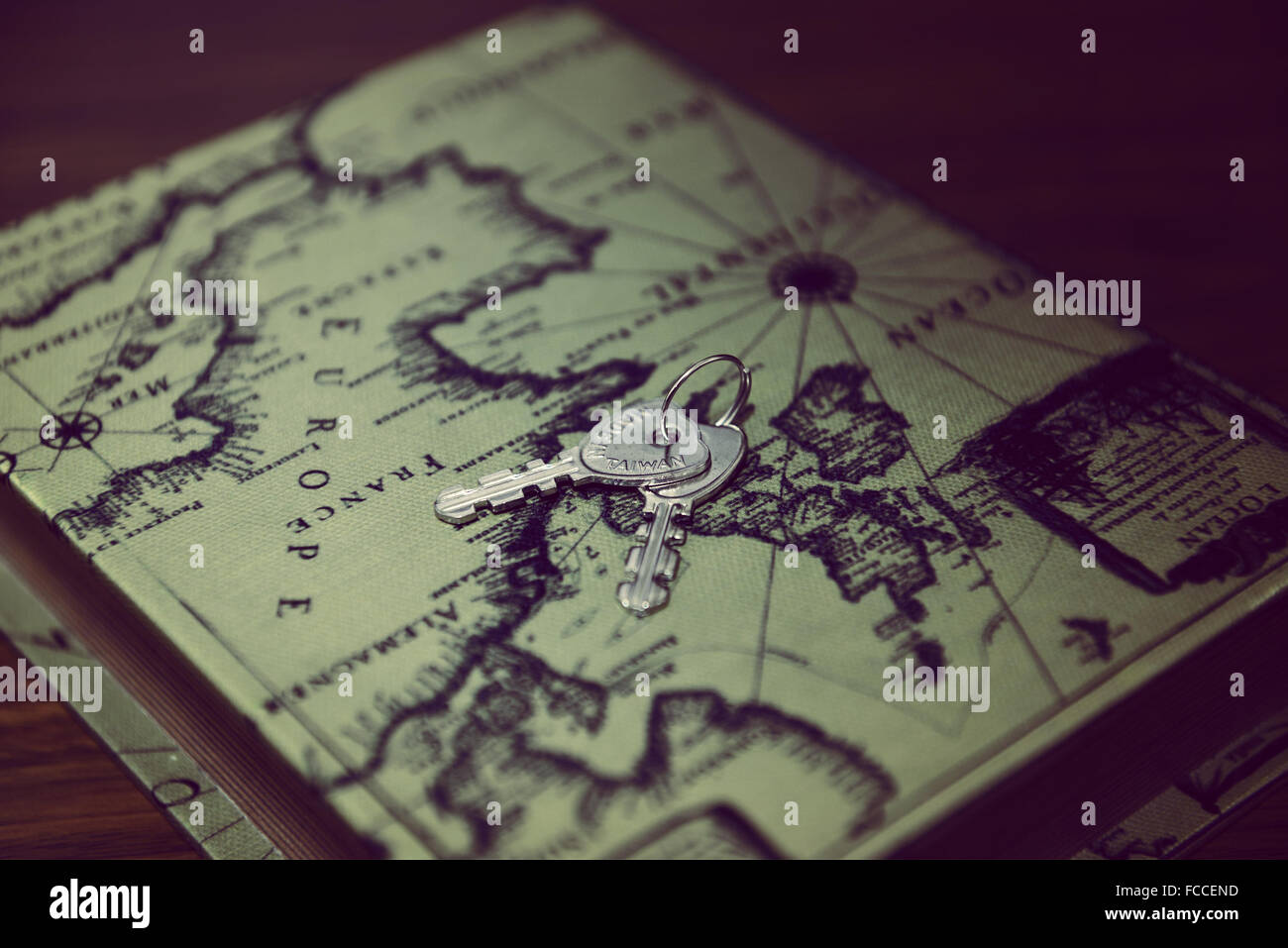 Map of lock Stock Photo