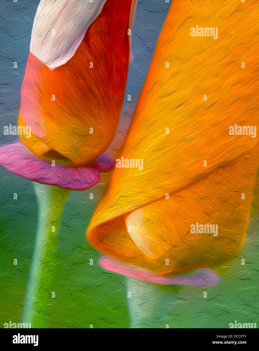 Digital art poppies hi-res stock photography and images - Alamy