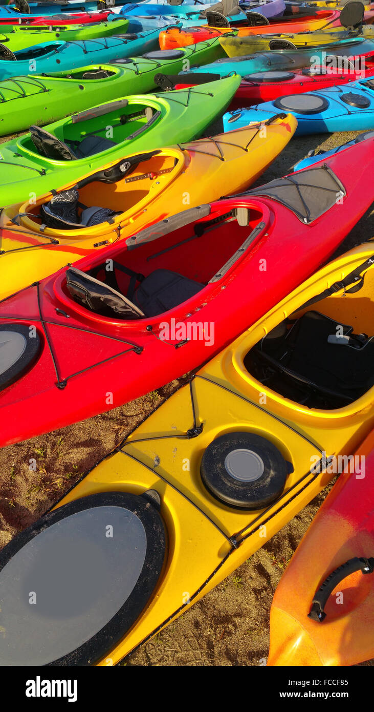 Kayak on Beach Stock Photo