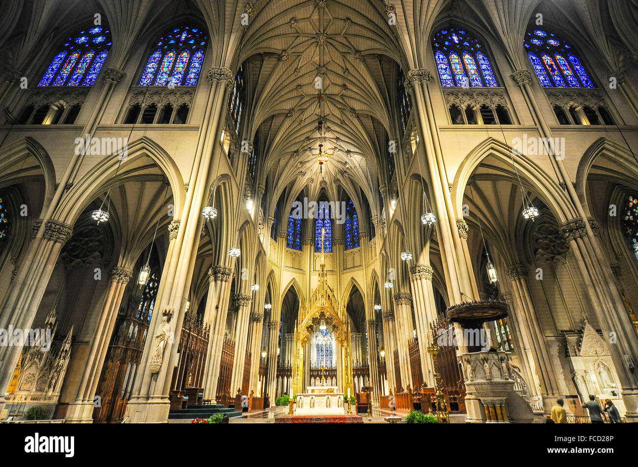 St. Patrick's Cathedral Interior. Stock Photo