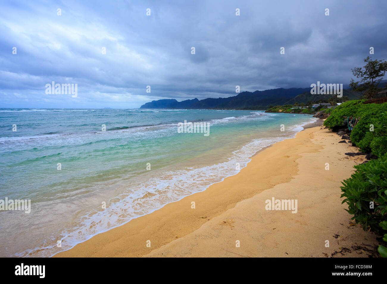 Northshore Oahu Hawaii has somewhat private beaches with nobody there