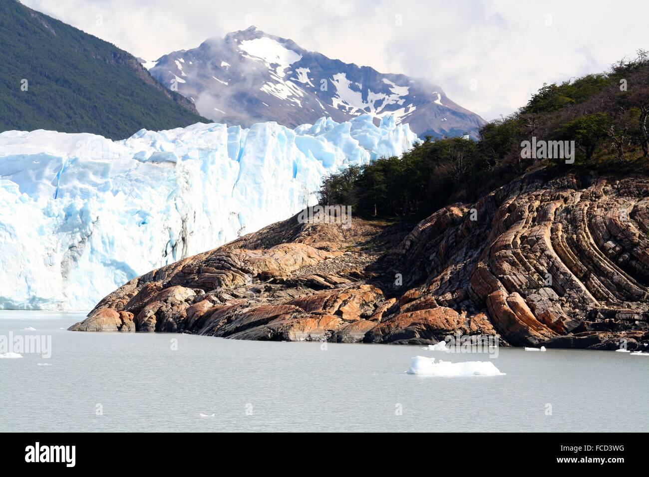 Impressive Geological Formation In A Spectacular Glacial Environment Stock Photo