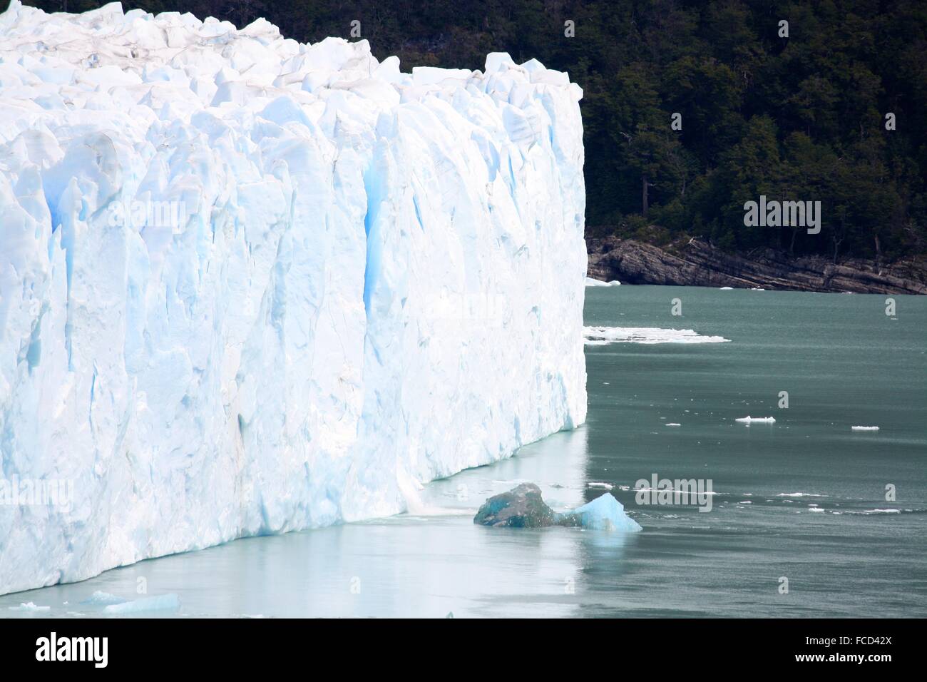 Ice Floating On The Sea Near A Glacier Stock Photo