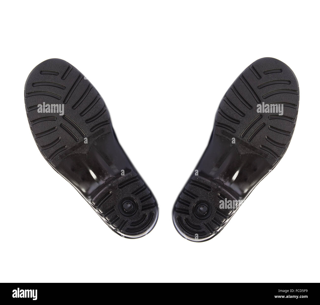Two black soles Stock Photo - Alamy