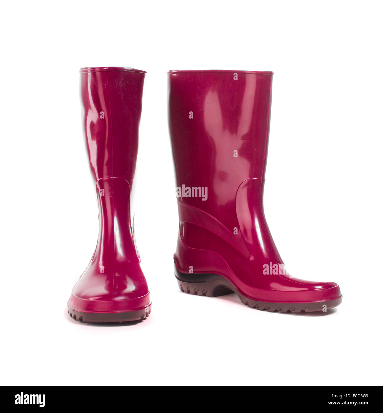 Red wellington boots white background hi-res stock photography and ...