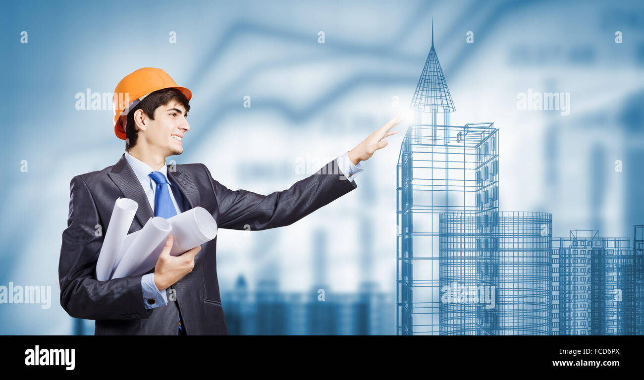 Manager touching industrial engineering hi-res stock photography and ...