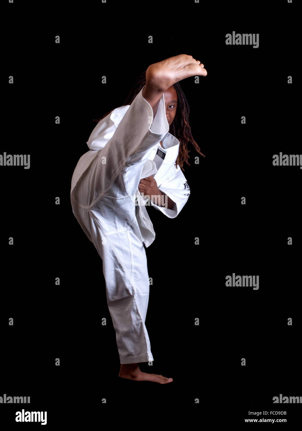 Black african girl martial arts hi-res stock photography and images - Alamy