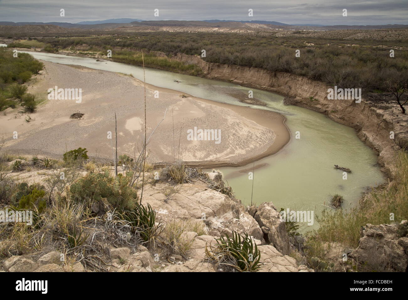 Boquillas Canyon, on the Rio Grande border with Mexico, Big Bend ...