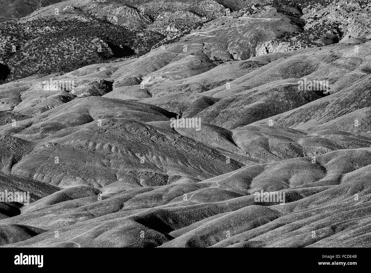 Owens Valley and Sierra Nevada Range, California Stock Photo