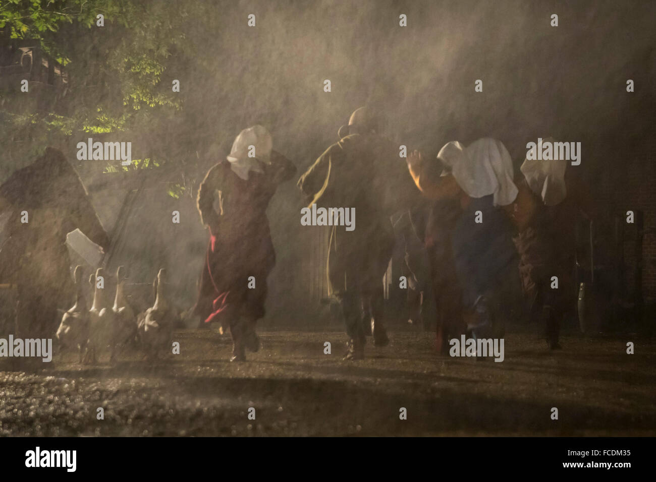 Netherlands, Alphen aan de Rijn, Archeon. Set shots belonging to cinema ...