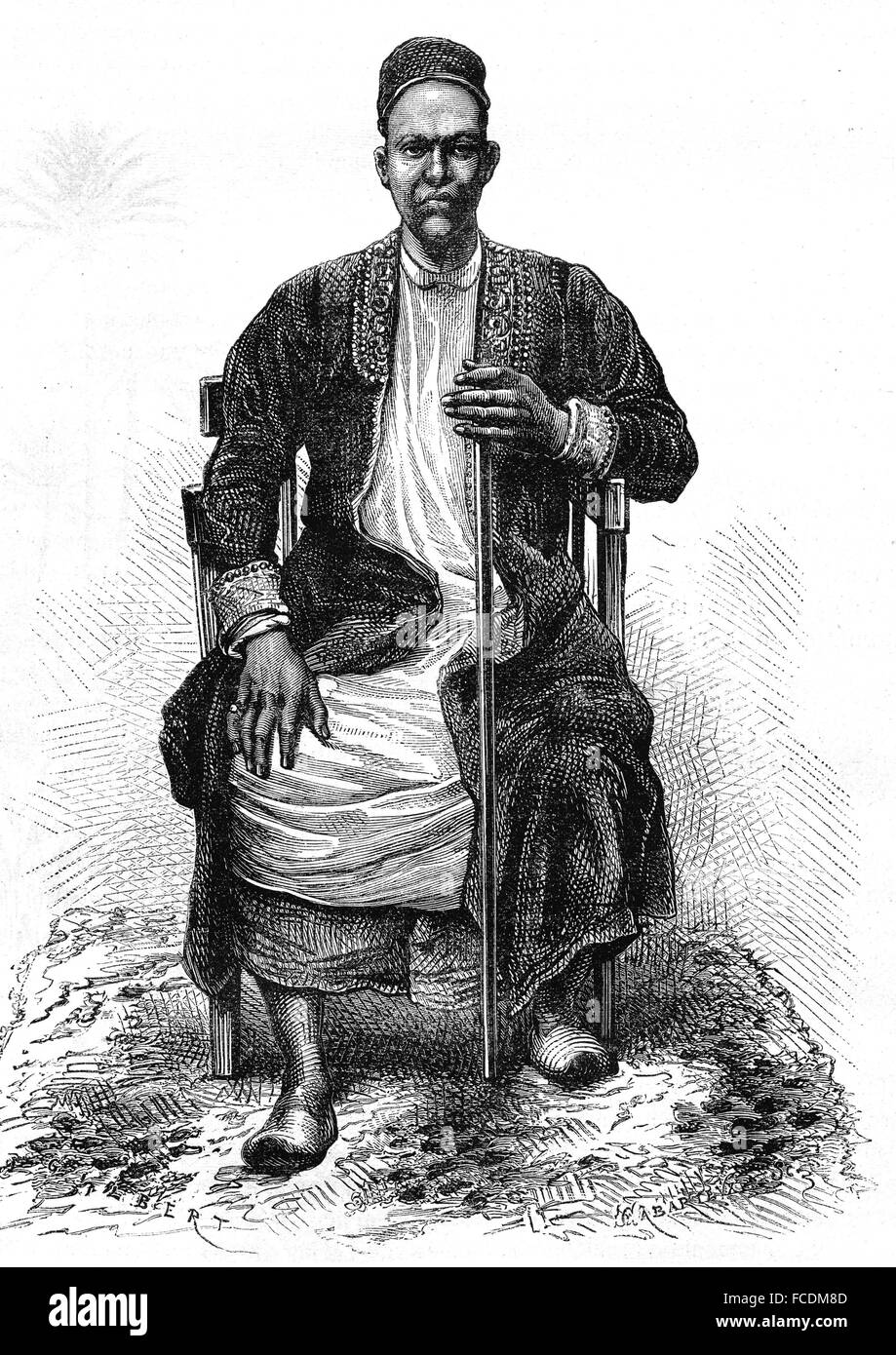 African traditional ruler Black and White Stock Photos & Images - Alamy