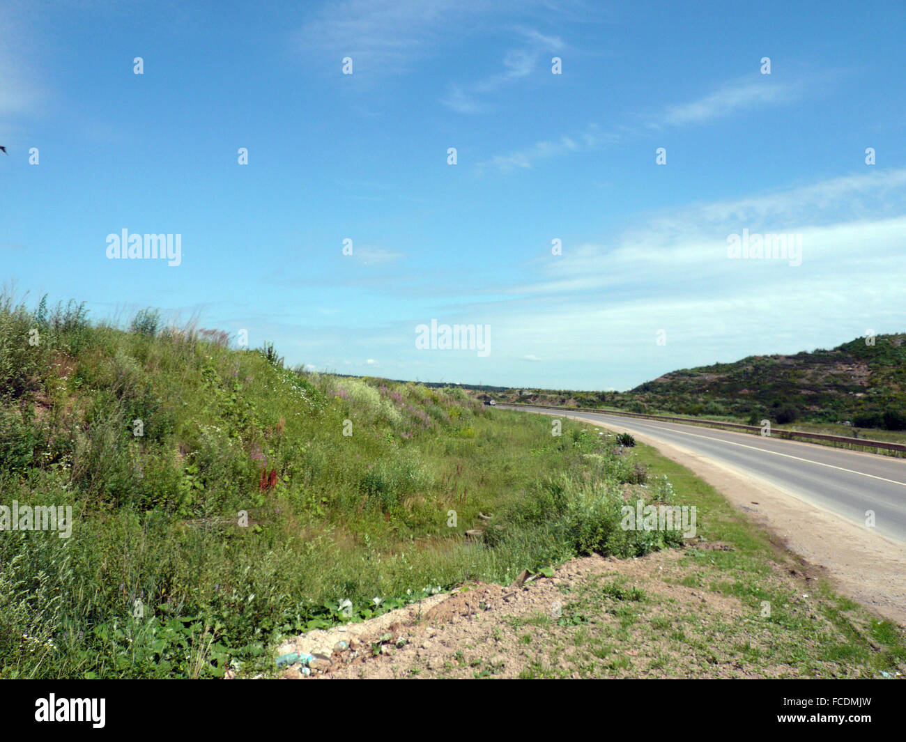 road and sky at summer day Stock Photo - Alamy