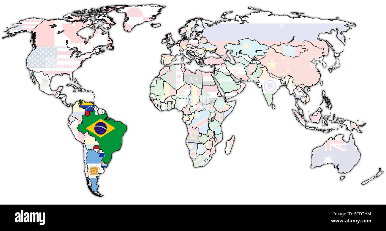 Southern Common Market On World Map With National Borders Stock Photo Alamy Southern Common Market On World Map With National Borders Stock Photo Alamy